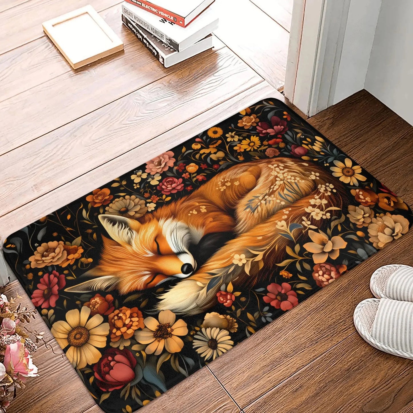 Beautiful Fox Print Welcome Doormat