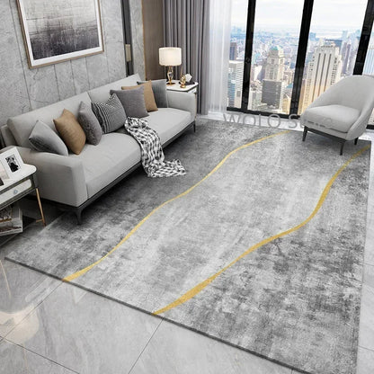 Nordic Ink Splash Abstract Washable Area Rug