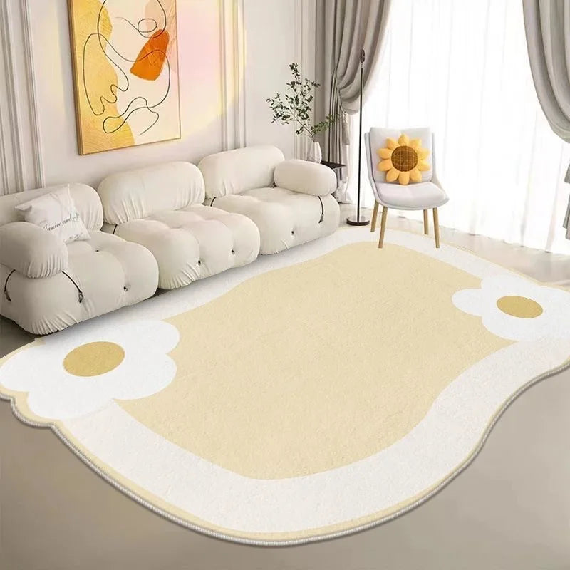 VIKAMA Cream Cashmere Style Bedroom Carpet