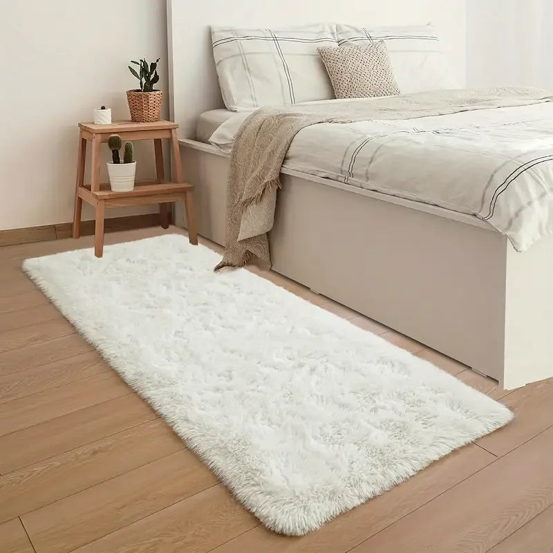 VIKAMA Soft Fluffy Long Pile Machine Washable Area Rug