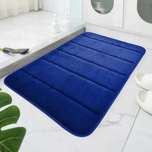 Memory Foam Bath Mat Soft Comfortable Super Absorbent Anti-Skid Bathroom Rug Bathroom Accessories Home Decor