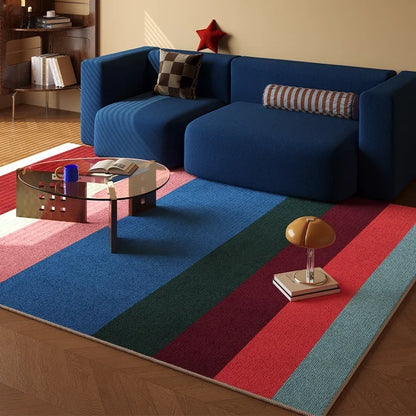 VIKAMA Medieval Revival Living Room Carpet Non-Slip Wear-Resistant Bedroom Floor Mat Wardrobe Room Rug
