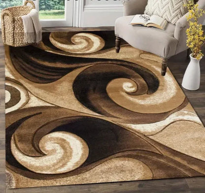 Light luxury geometric European large area rug