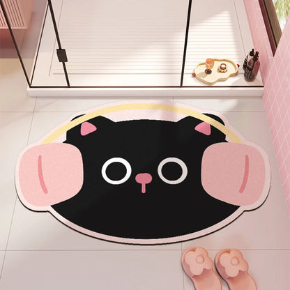 Quick-dry non-slip absorbent door mat
