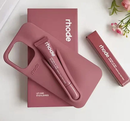 Phone Lipstick Case with Box & Lips – Rhode Silicone Cover