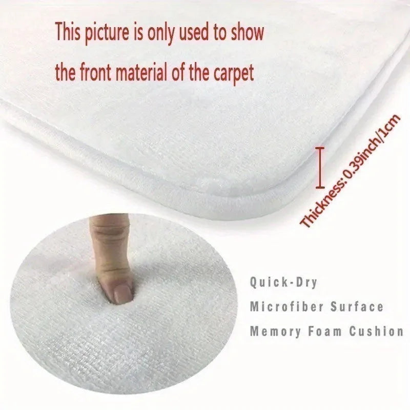 VIKAMA Gray Kitten Carpet Cute Non-Slip Doormat Kitchen Rug Bedroom Living Room Bedside Floor Mat Home Decor