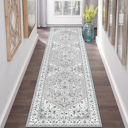 VIKAMA Non-Slip Hallway Runner Rug Machine Washable Kitchen Entryway Bedroom Laundry Carpet