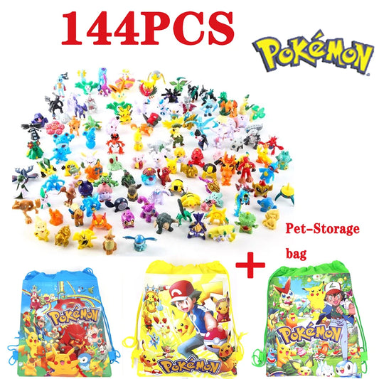 Pokemon Pikachu Anime Action Figure Toy Set 144 Styles