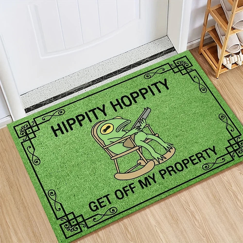 VIKAMA Cartoon Frog Welcome Non-Slip Doormat