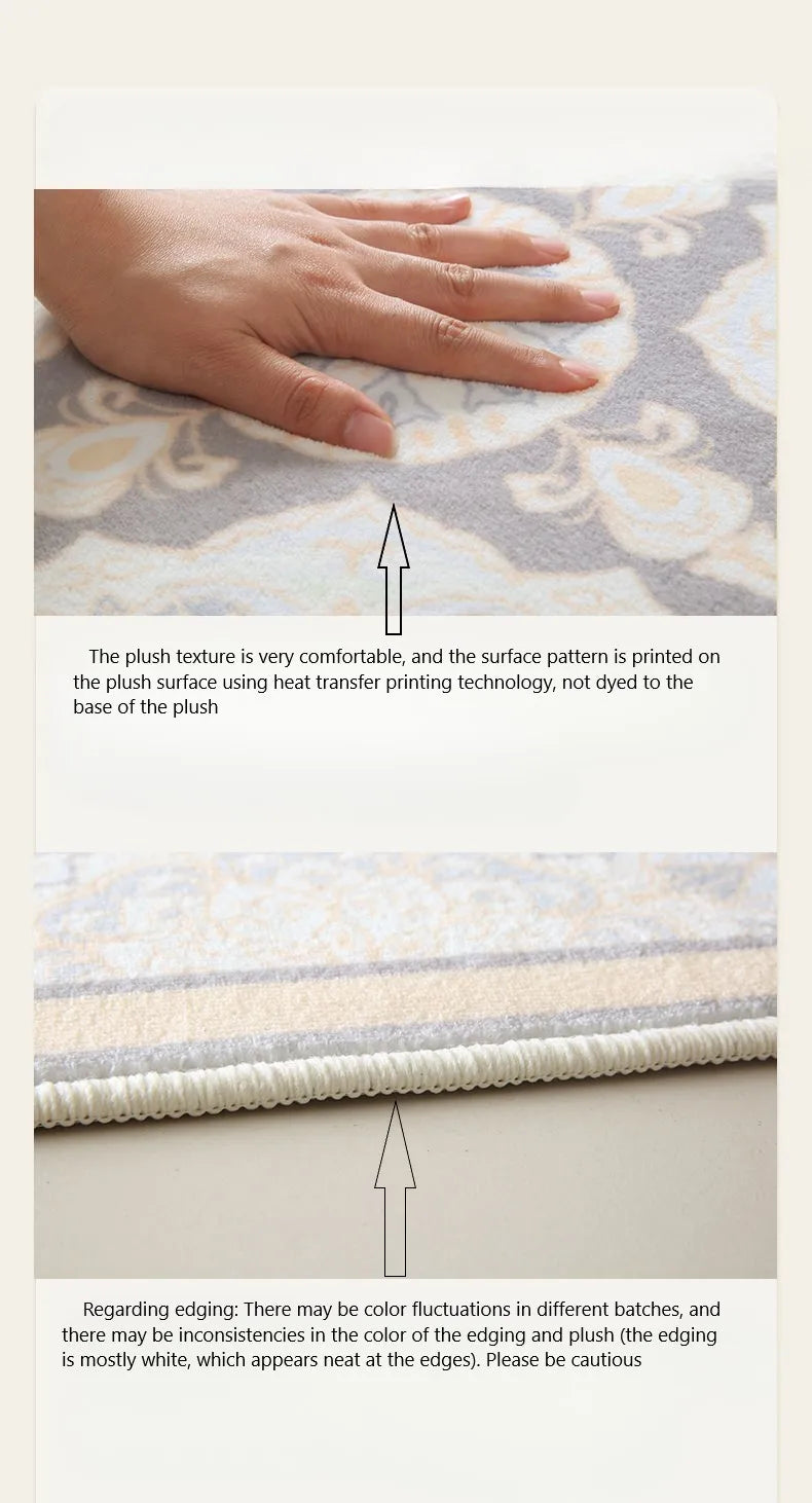 Fluffy Tufted Letter Rug “You Look Good” Non-Slip Korean Irregular Bedroom Lounge Mat