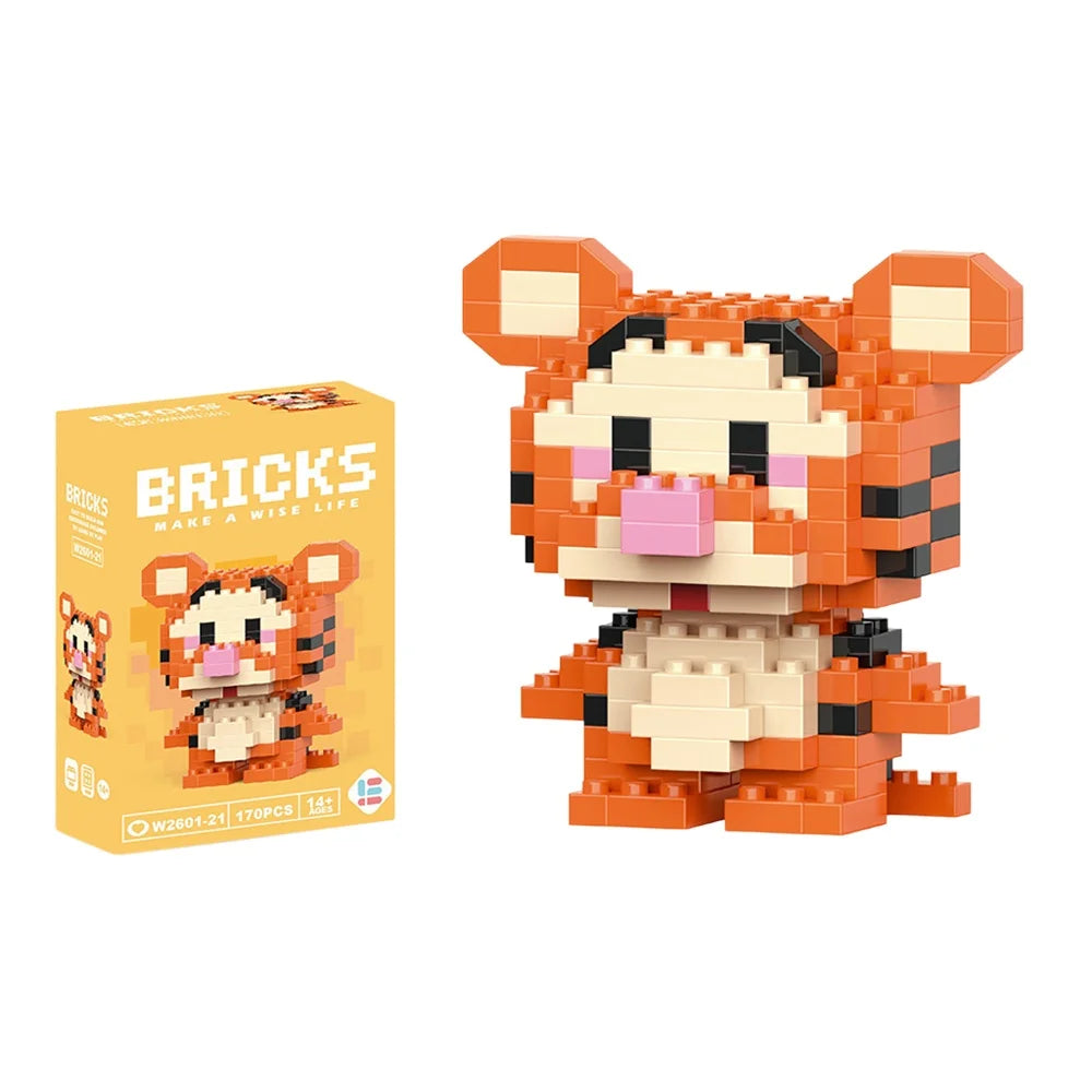 Disney Winnie LinaBell StellaLou Building Blocks Toy Set
