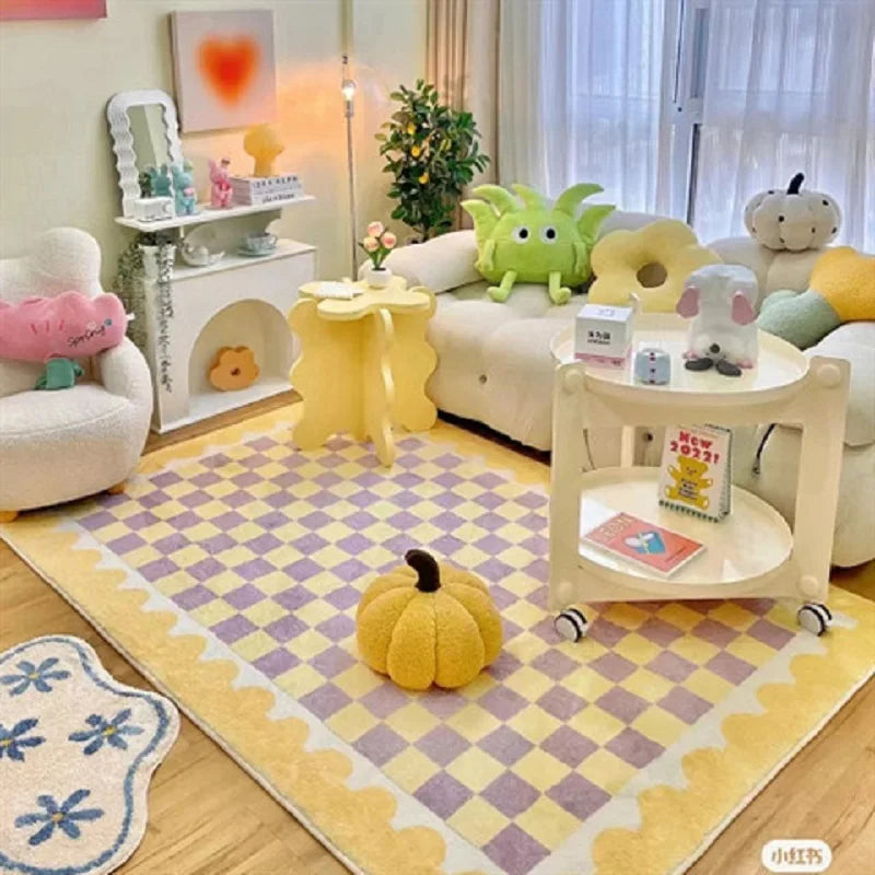 VIKAMA Cream Cashmere Style Bedroom Carpet