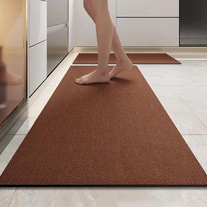 Long Strip Diatomaceous Earth Kitchen Floor Mat Non-Slip Absorbent Bathroom Entrance Carpet