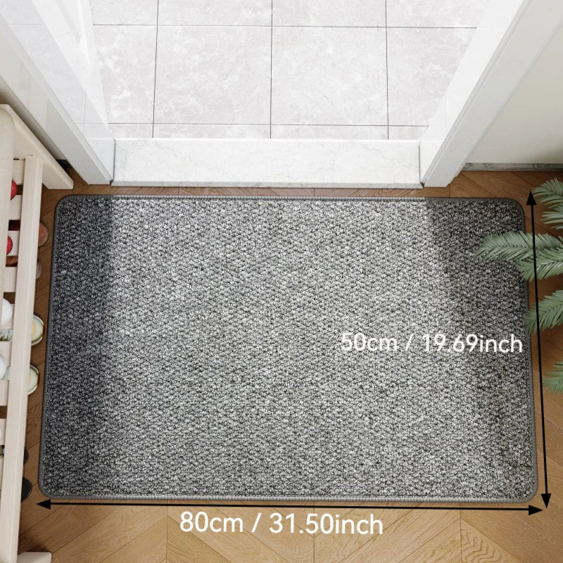Durable faux jute outdoor doormat