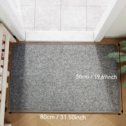 Durable faux jute entrance doormat