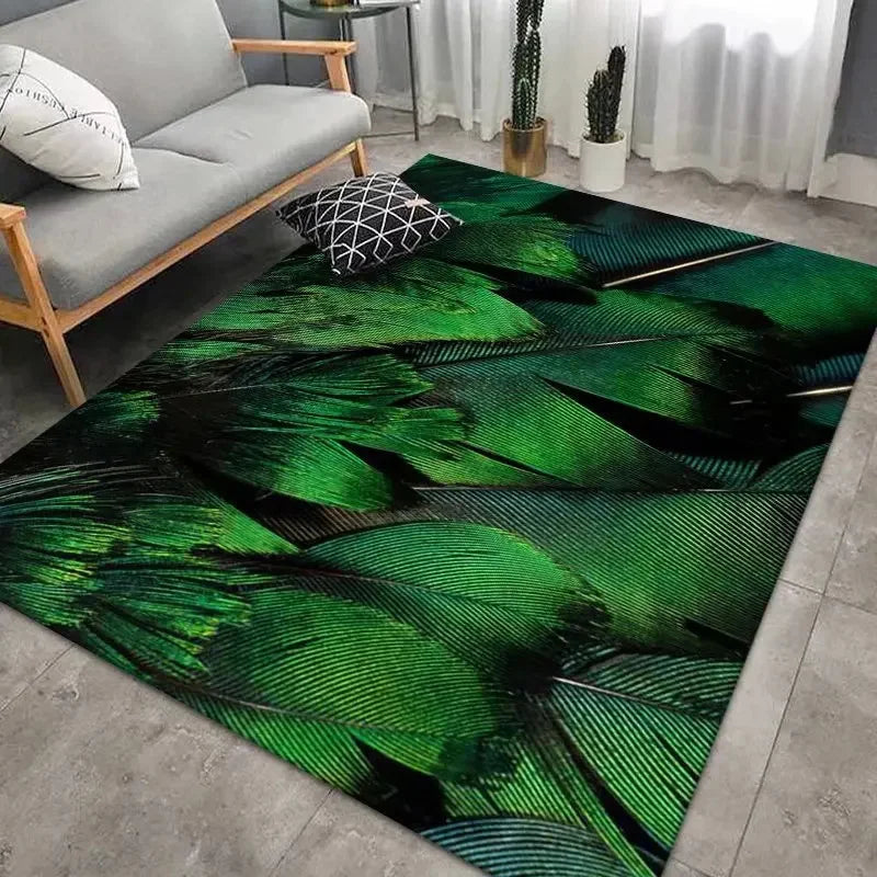 Chamomile Flower Spring Area Rug