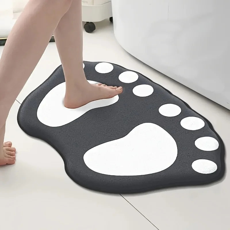 VIKAMA Cartoon Footprint Non-Slip Floor Mat
