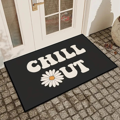 Crystal Velvet Door Mat Non-Slip Absorbent Machine Washable Bathroom Balcony Floor Mat