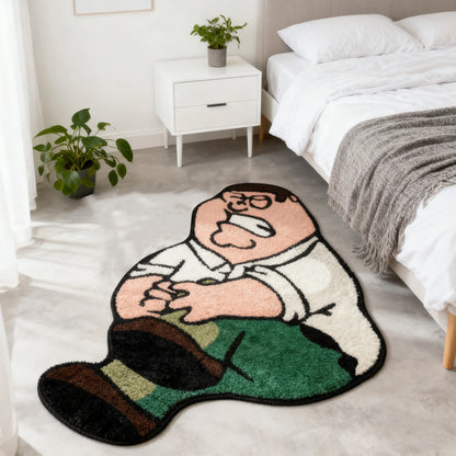 VIKAMA Creative Cartoon Carpet Soft Comfortable Kids Bedroom Living Room Floor Mat