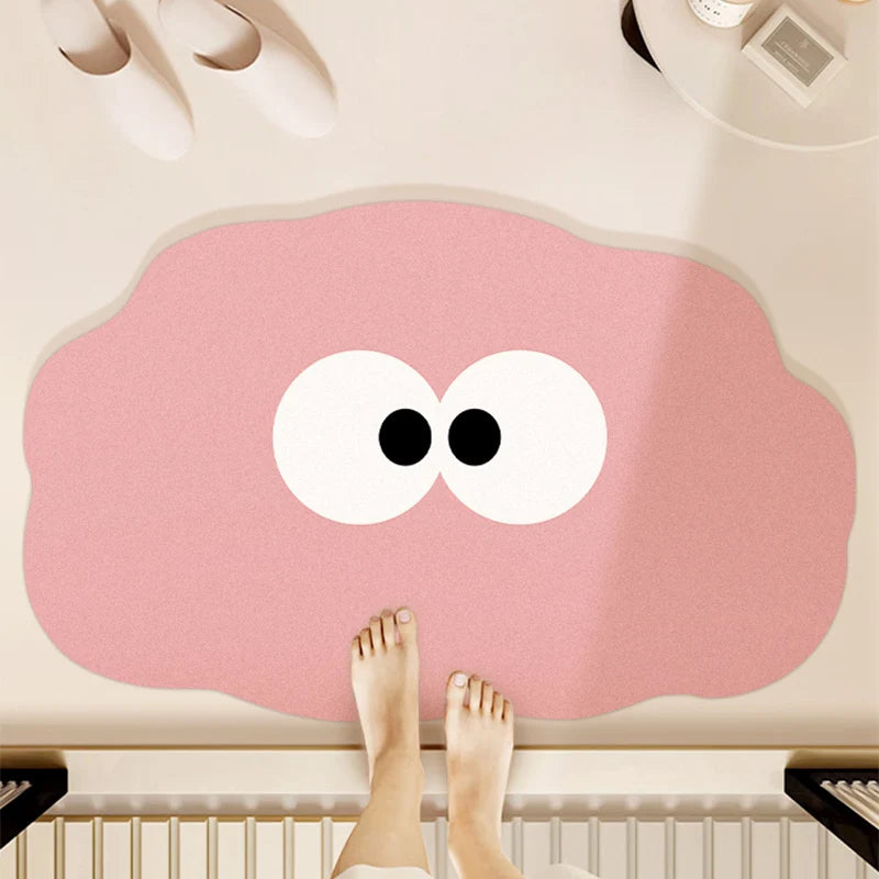 Cartoon quick-dry non-slip bath mat