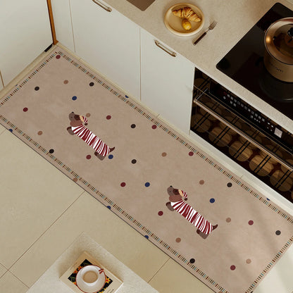 Cartoon Dog Kitchen Non-Slip Mat