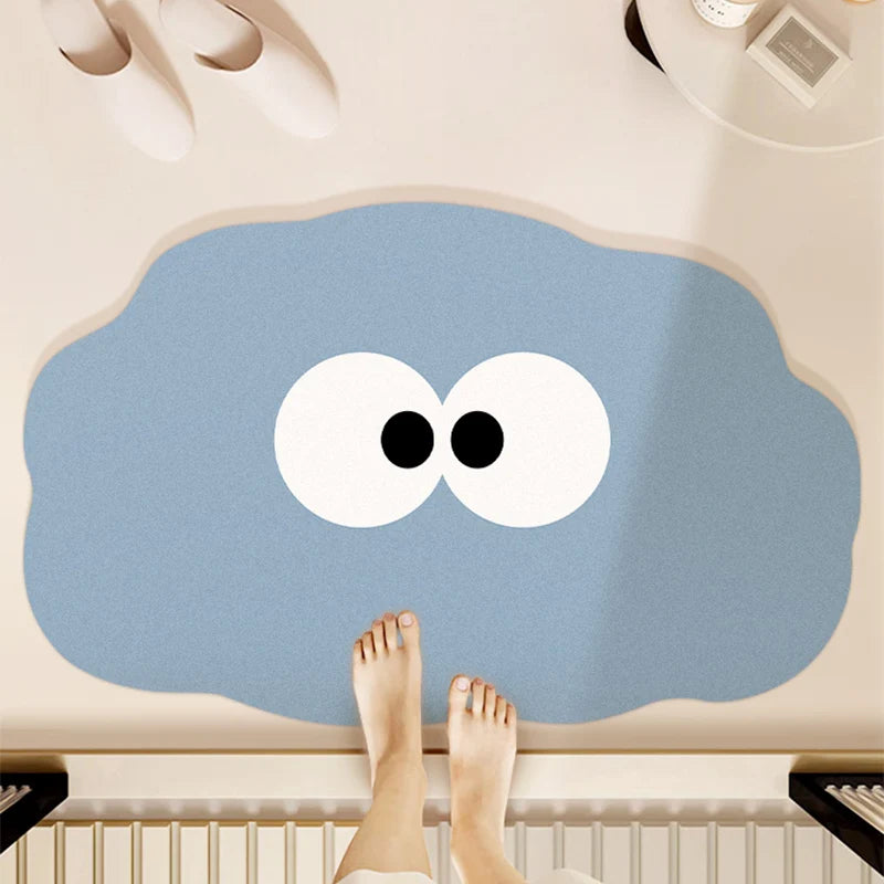Cartoon quick-dry non-slip bath mat