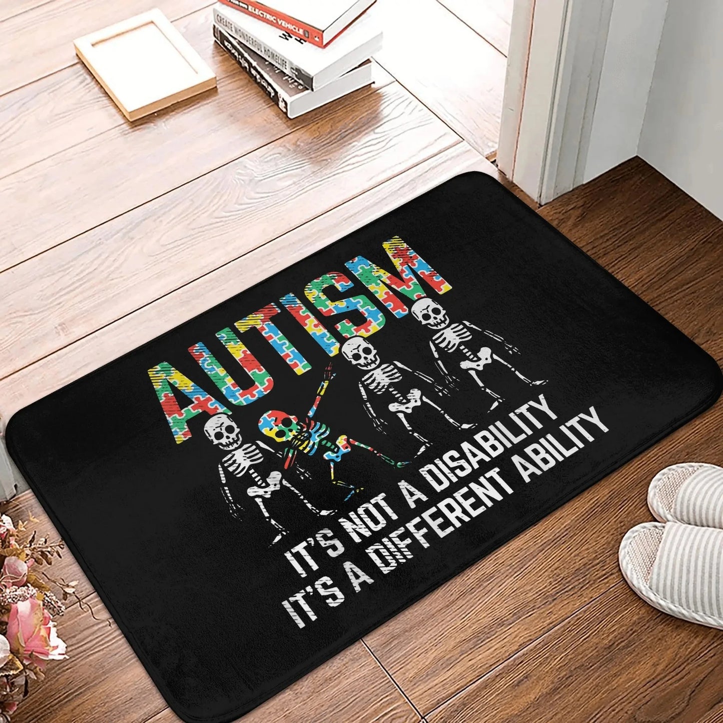 Funny Skeleton Meme Welcome Mat