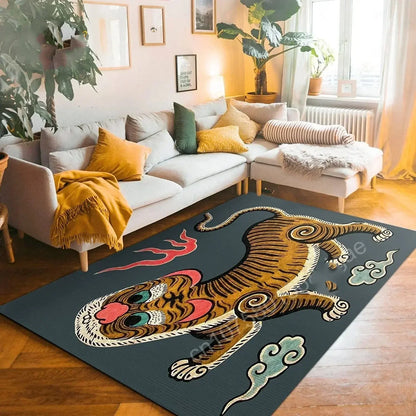 Bohemian Tiger Floral Rug