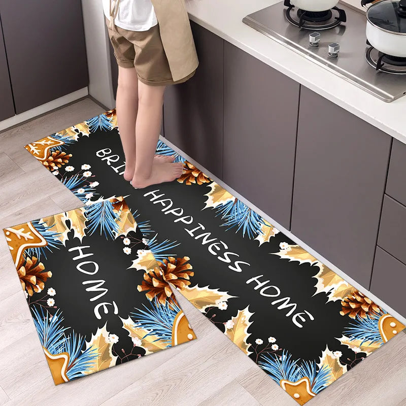Nordic Style Long Strip Kitchen Door Floor Mat