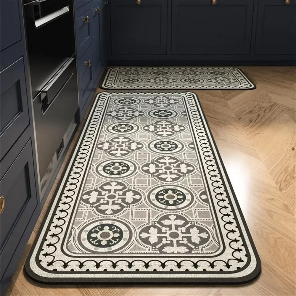 VIKAMA Anti-Slip Kitchen & Entrance Floor Mat Set