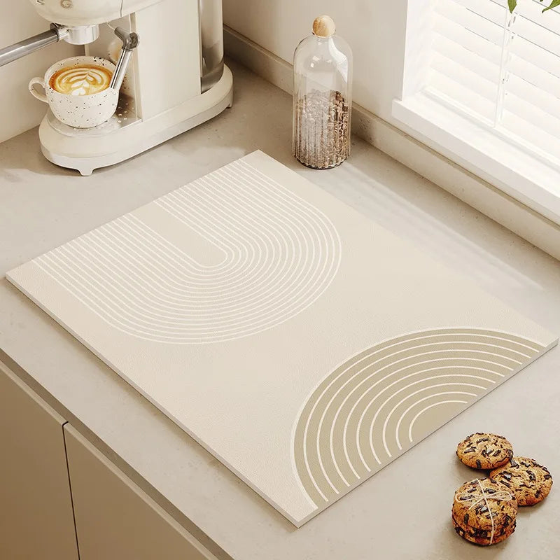 Minimalist Diatomite Dish Drying Mat