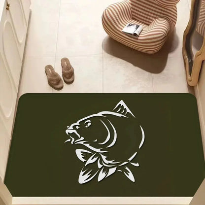 Fishing Logo Anti-Slip Floor Mat