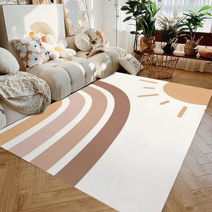 Kawaii Rainbow Kids Area Rug