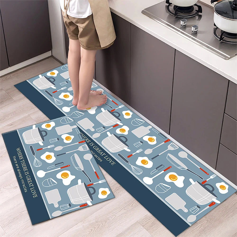 VIKAMA Kitchen Floor Mat Long Carpet Entrance Door Living Room Bedroom Rug