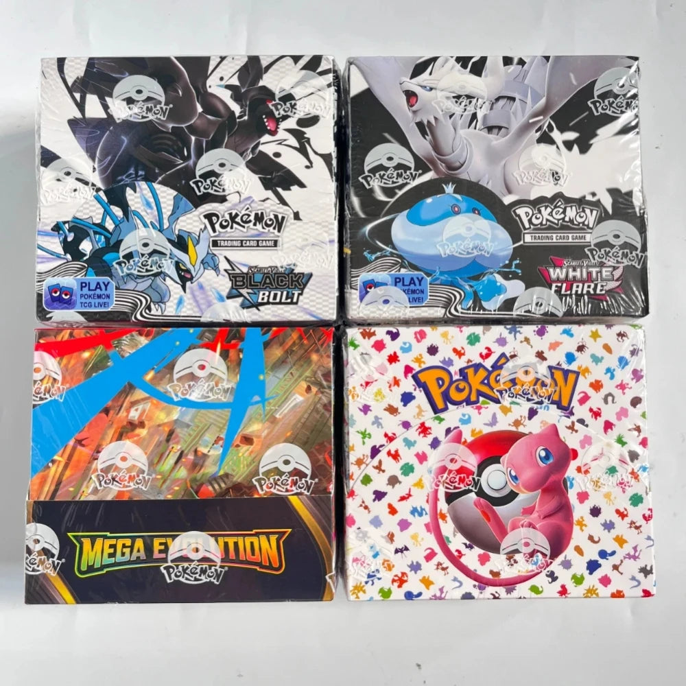 Pokemon 360PCS English Trading Card Bundle – 151 Black Bolt, White Flare & Surging Sparks Booster Collection