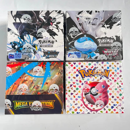 Pokemon 360PCS English Trading Card Bundle – 151 Black Bolt, White Flare & Surging Sparks Booster Collection