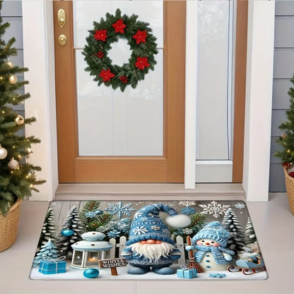 VIKAMA Christmas Snowman Anti-Slip Absorbent Mat