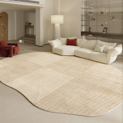 Modern Irregular Shape Fluffy Plush Area Rug