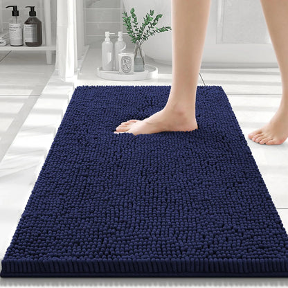 Olanly Chenille Soft Non-Slip Bath Rug