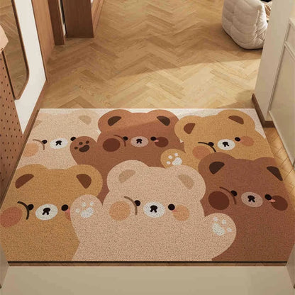 VIKAMA Cute Bear Non-Slip Carpet