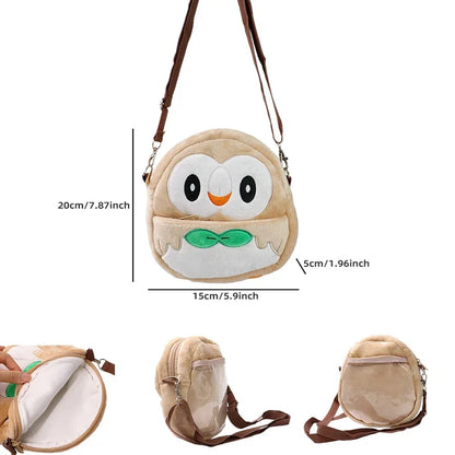 Pokemon Character Plush Backpack Anime Shoulder Bag Toy