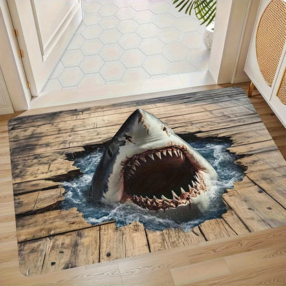 VIKAMA Waterfall Art Doormat Non-Slip Easy Clean Entry Rug Home Decor