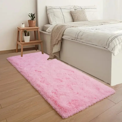 VIKAMA Soft Fluffy Long Pile Machine Washable Area Rug