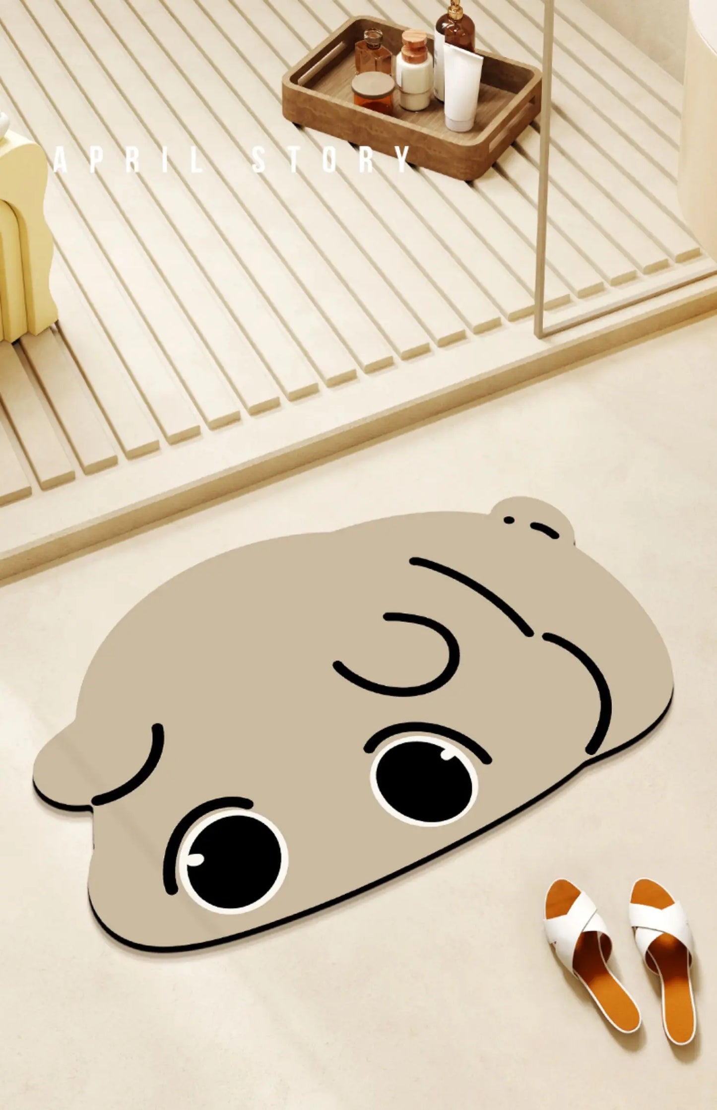 Anti-slip quick-dry cat bathroom mat