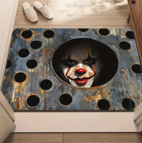 VIKAMA Halloween Clown Non-Slip Kitchen Carpet