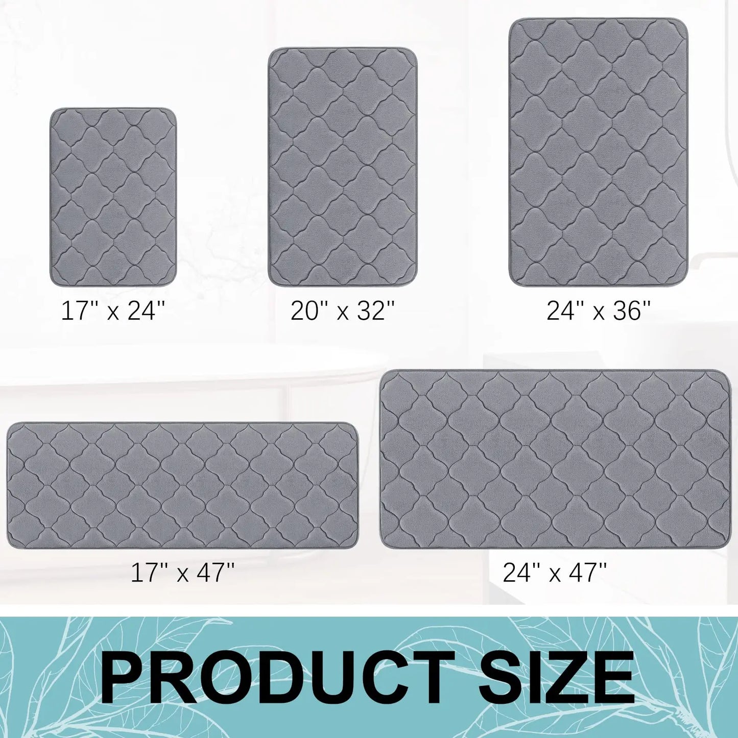 Olanly Memory Foam Soft Absorbent Bath Mat