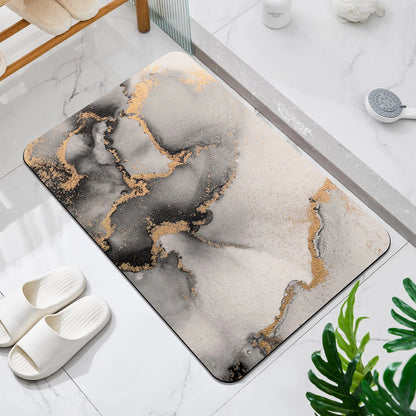 Luxury Bathroom Mat Super Absorbent Quick-Dry Non-Slip Shower Bath Rug Toilet Floor Doormat Carpet Machine Washable Home Decor