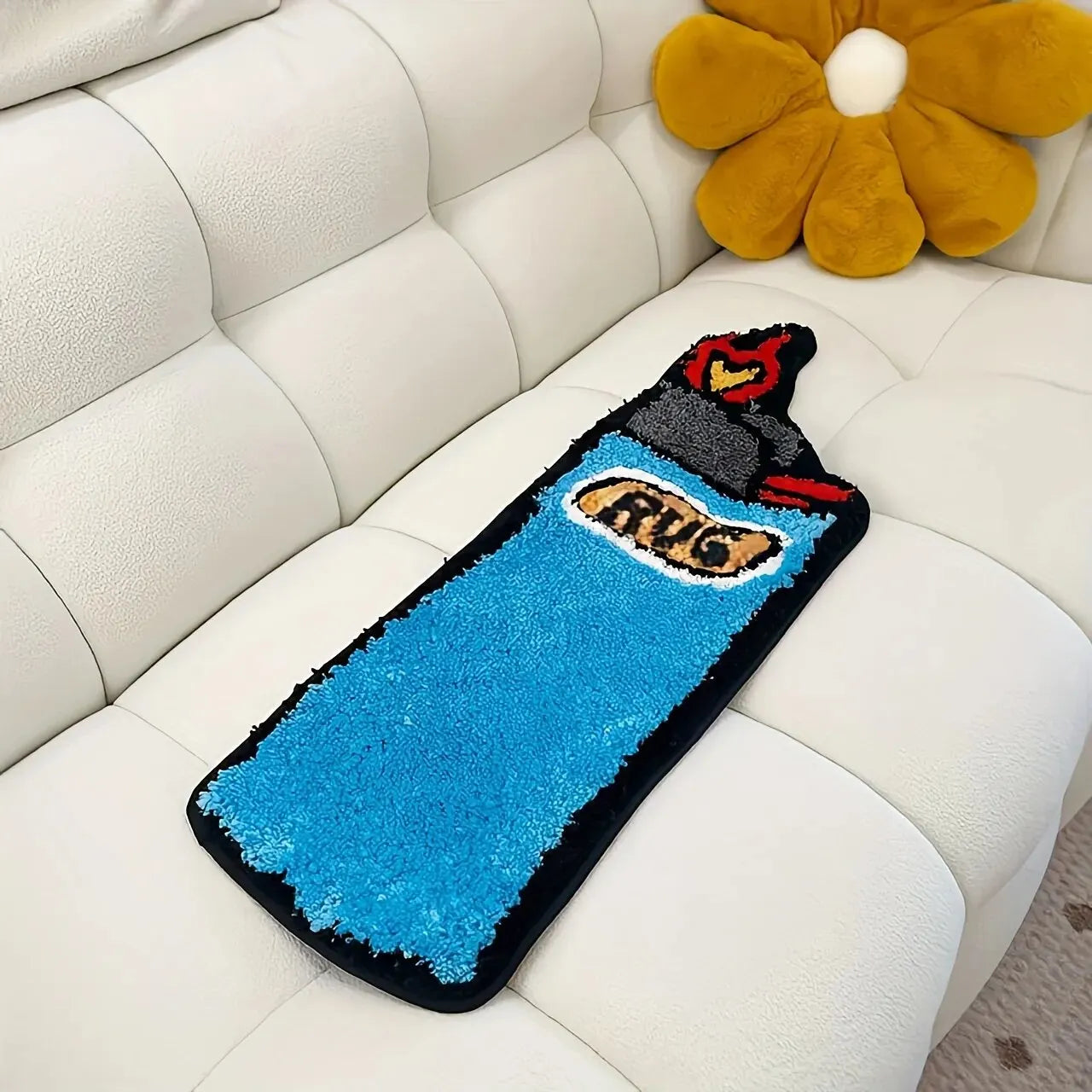 Lighter Shaped Tufted Decorative Rug
