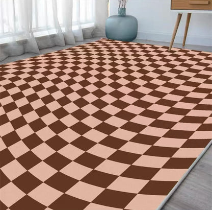 VIKAMA Green Checkered Floor Mat