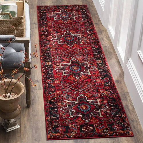Bohemian Persian Geometric Runner Rug